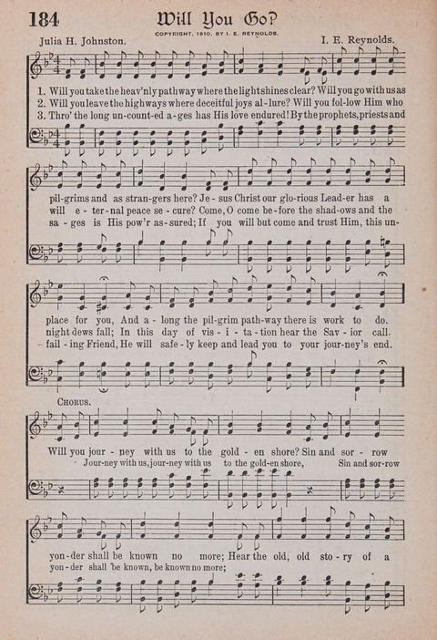 Kingdom Songs: the choicest hymns and gospel songs for all the earth, for general us in church services, Sunday schools, and young people meetings page 189