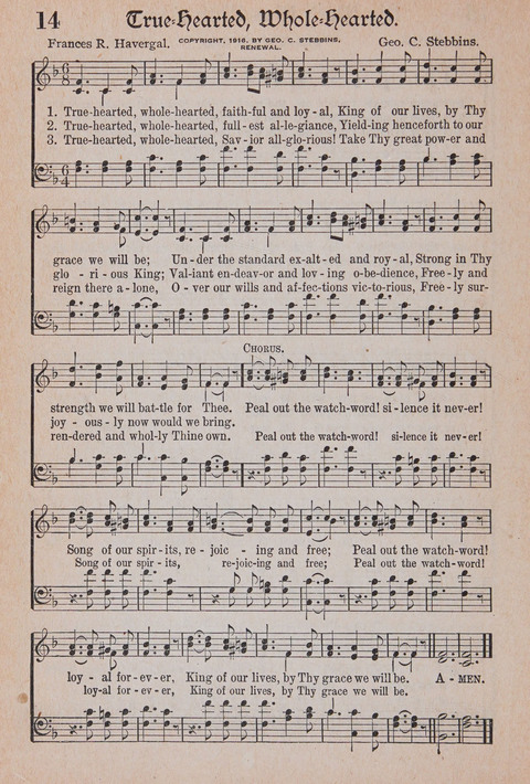 Kingdom Songs: the choicest hymns and gospel songs for all the earth, for general us in church services, Sunday schools, and young people meetings page 19