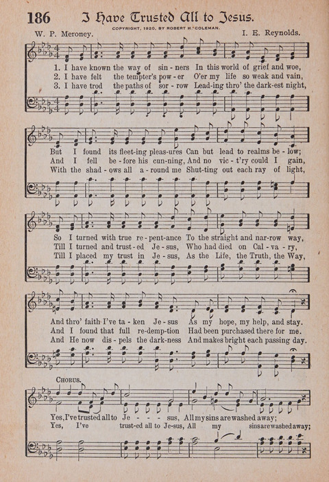 Kingdom Songs: the choicest hymns and gospel songs for all the earth, for general us in church services, Sunday schools, and young people meetings page 191
