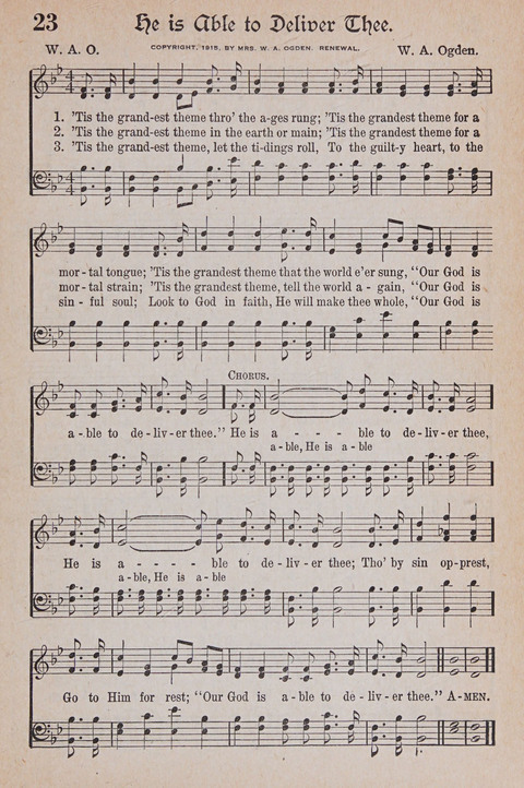 Kingdom Songs: the choicest hymns and gospel songs for all the earth, for general us in church services, Sunday schools, and young people meetings page 28