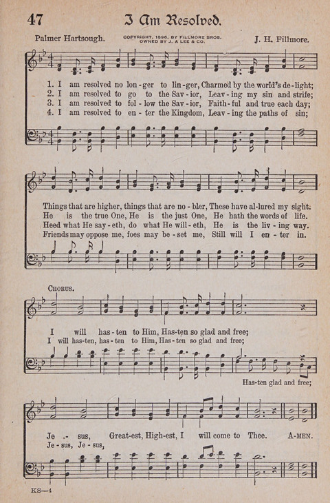 Kingdom Songs: the choicest hymns and gospel songs for all the earth, for general us in church services, Sunday schools, and young people meetings page 52