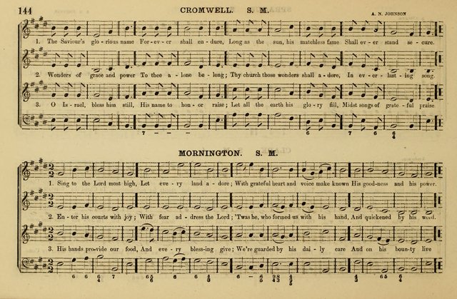 The Key-Stone Collection of Church Music: a complete collection of hymn tunes, anthems, psalms, chants, & c. to which is added the physiological system for training choirs and teaching singing schools page 144