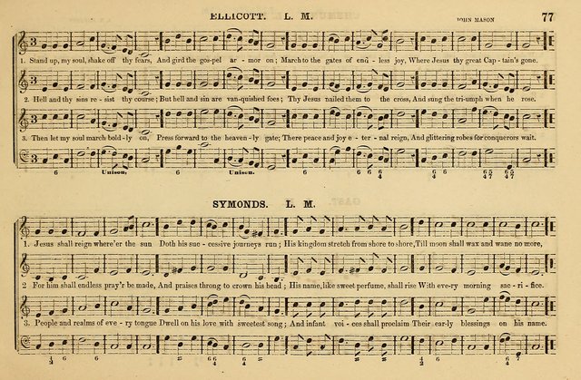 The Key-Stone Collection of Church Music: a complete collection of hymn tunes, anthems, psalms, chants, & c. to which is added the physiological system for training choirs and teaching singing schools page 77