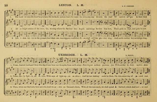 The Key-Stone Collection of Church Music: a complete collection of hymn tunes, anthems, psalms, chants, & c. to which is added the physiological system for training choirs and teaching singing schools page 88
