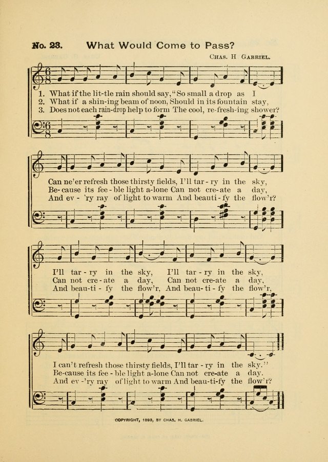 Little Branches: a collection of songs prepared especially for the primary and infant departments of the sunday school page 23