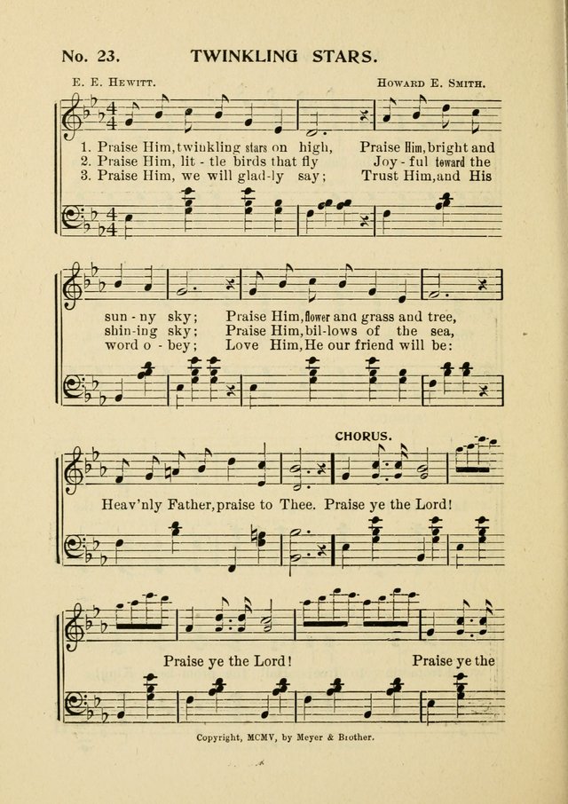 Little Branches No. 4: a collection of songs prepared especially for the primary and infant departments of the Sunday school page 30