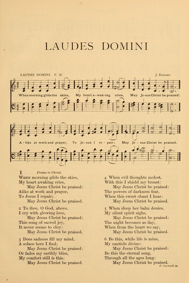 Laudes Domini: a selection of spiritual songs ancient & modern (Abr. ed.) page 1