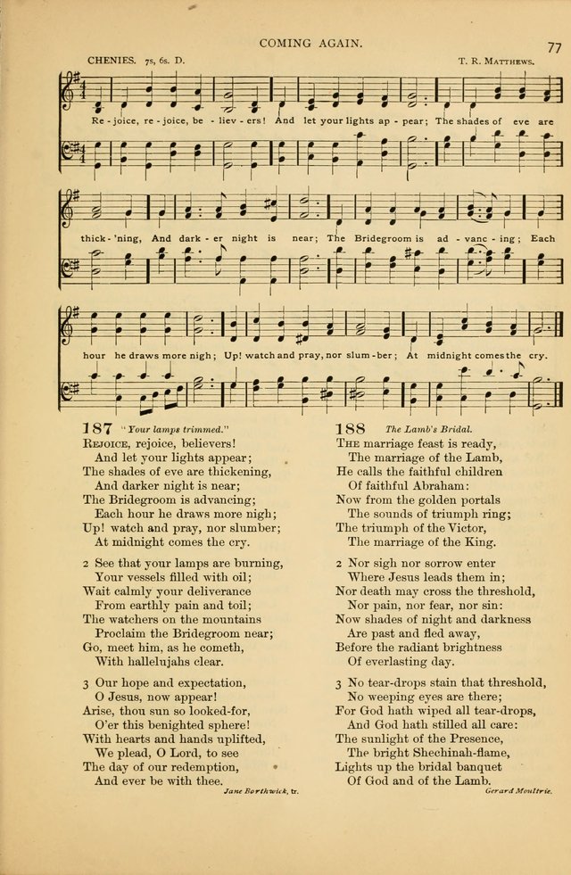 Laudes Domini: a selection of spiritual songs, ancient and modern for use in the prayer-meeting page 163