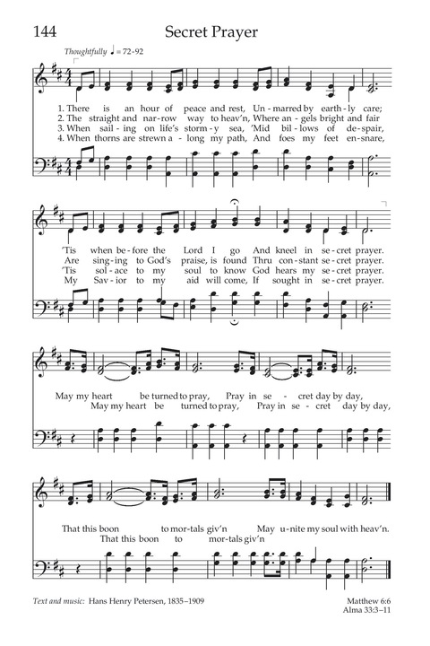 Hymns of the Church of Jesus Christ of Latter-day Saints page 152