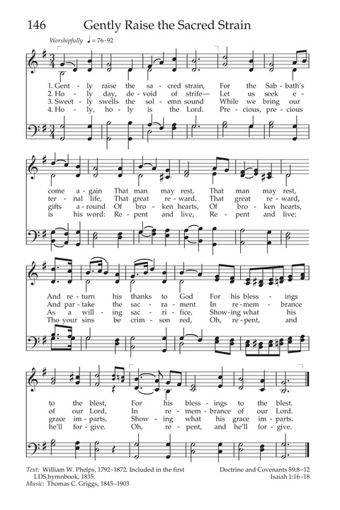Hymns of the Church of Jesus Christ of Latter-day Saints page 154