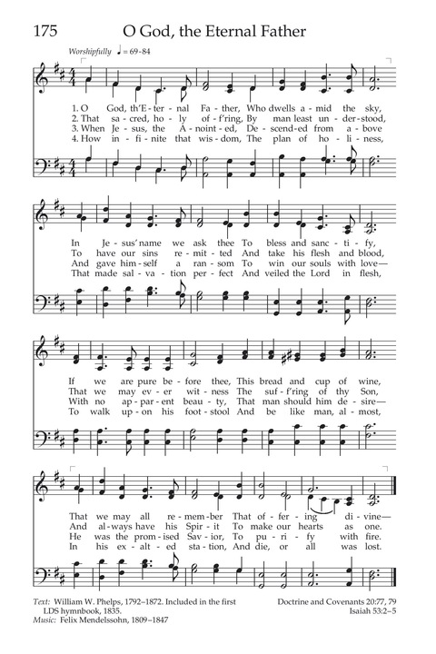 Hymns of the Church of Jesus Christ of Latter-day Saints page 182