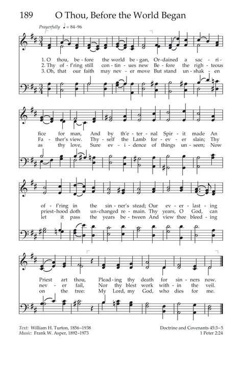 Hymns of the Church of Jesus Christ of Latter-day Saints page 196