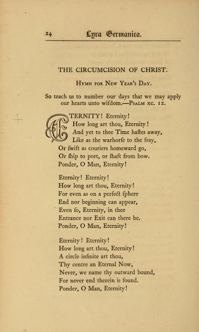 Lyra Germanica: hymns for the Sundays and chief festivals of the Christian year page 24