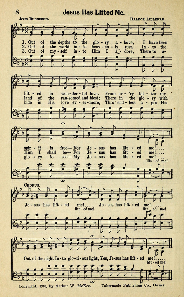 Living Gospel Songs and Choruses page 8