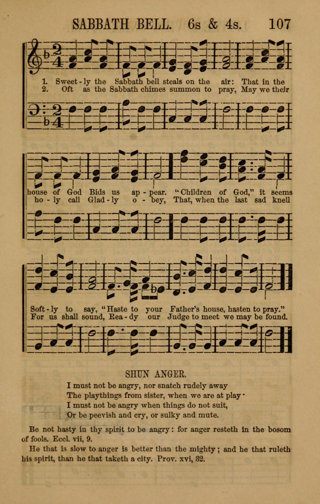 Linden Harp: a rare collection of popular melodies adapted to sacred and moral songs, original and selected. Illustrated. Also a manual of... page 107
