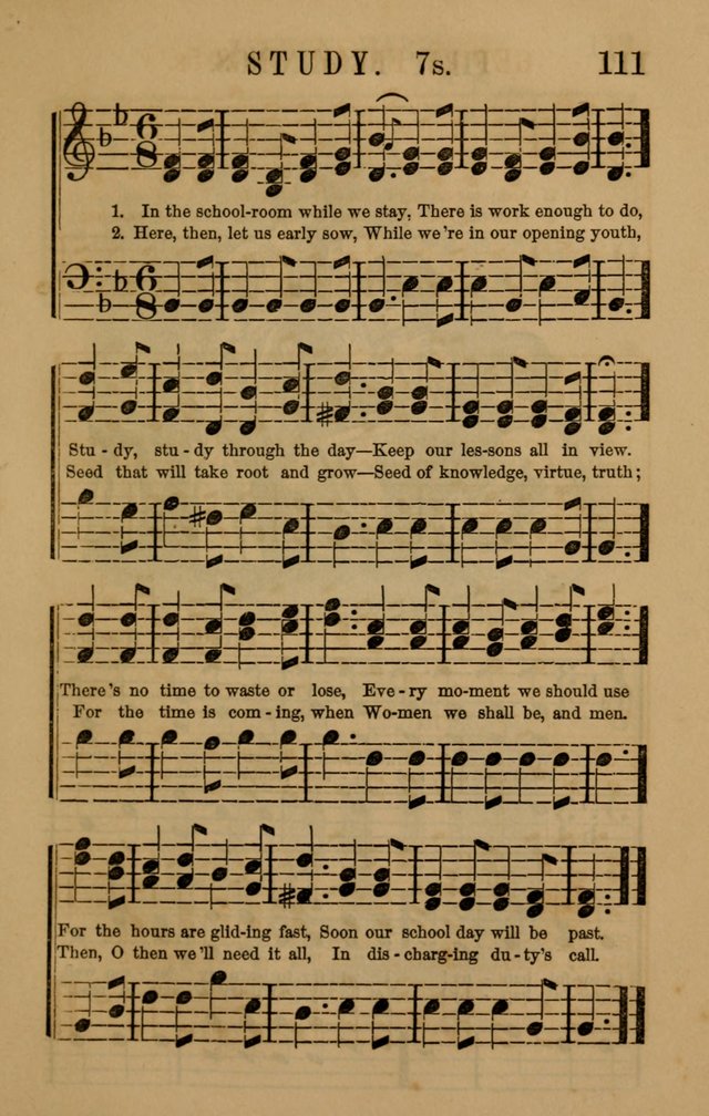 Linden Harp: a rare collection of popular melodies adapted to sacred and moral songs, original and selected. Illustrated. Also a manual of... page 111