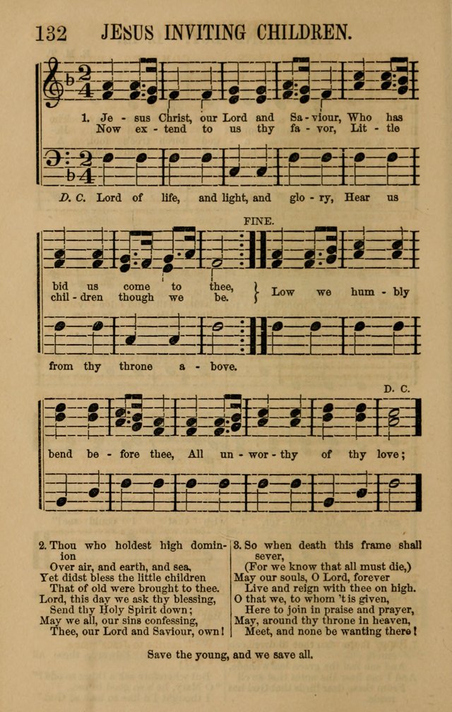 Linden Harp: a rare collection of popular melodies adapted to sacred and moral songs, original and selected. Illustrated. Also a manual of... page 132