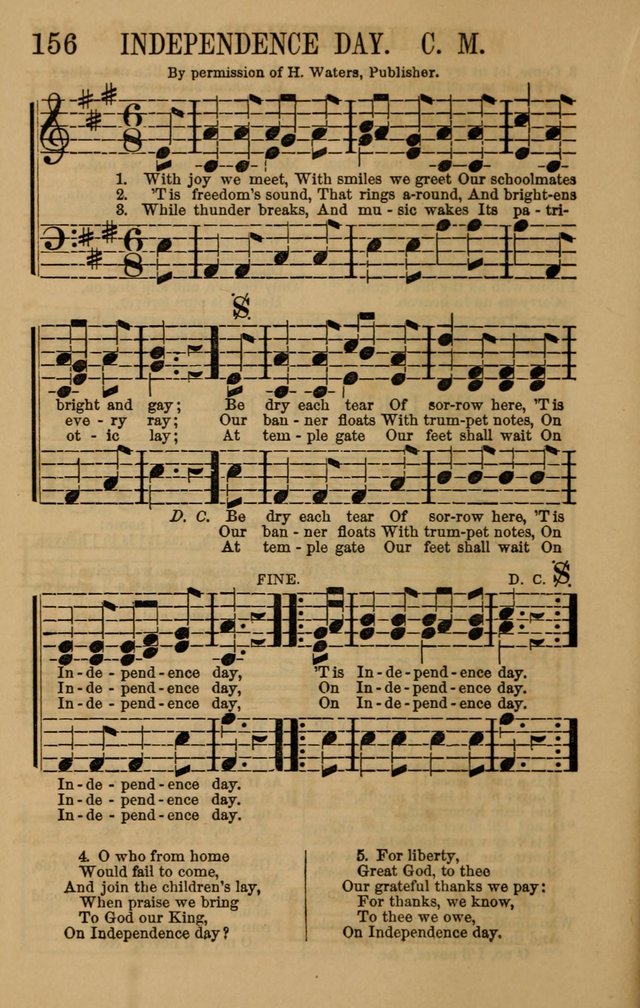Linden Harp: a rare collection of popular melodies adapted to sacred and moral songs, original and selected. Illustrated. Also a manual of... page 156