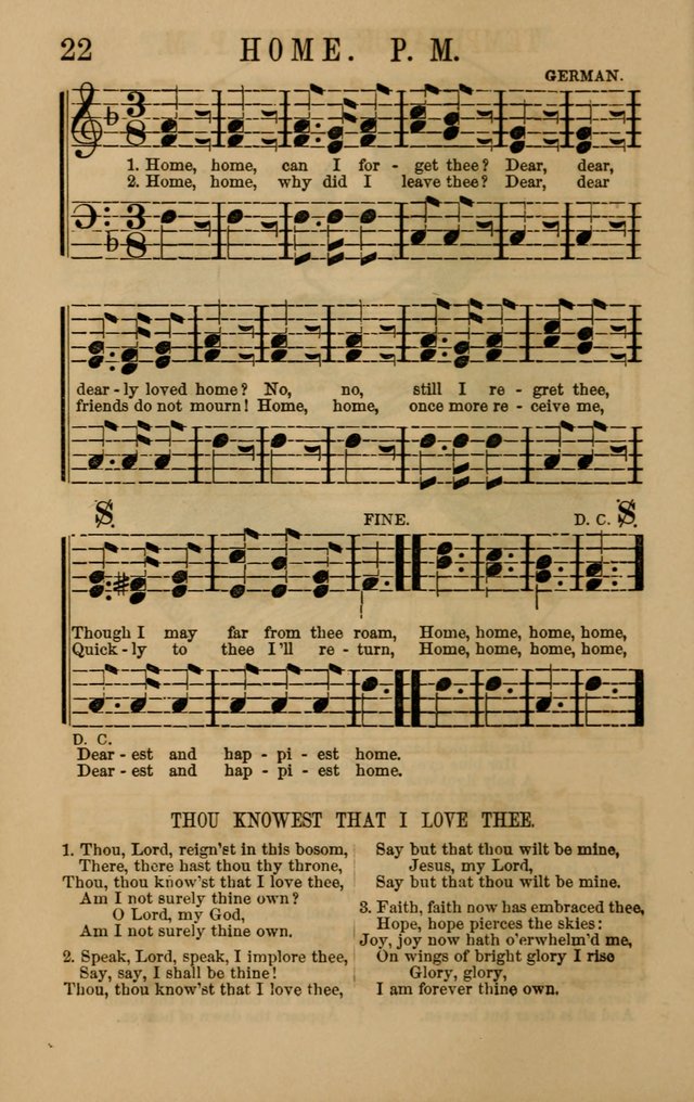 Linden Harp: a rare collection of popular melodies adapted to sacred and moral songs, original and selected. Illustrated. Also a manual of... page 22