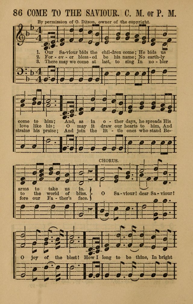 Linden Harp: a rare collection of popular melodies adapted to sacred and moral songs, original and selected. Illustrated. Also a manual of... page 86