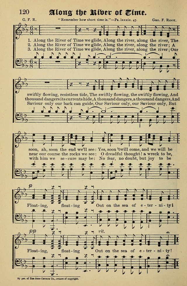 Living Hymns: for use in the Sabbath School, Christian Endeavor Meetings, the church & home page 120