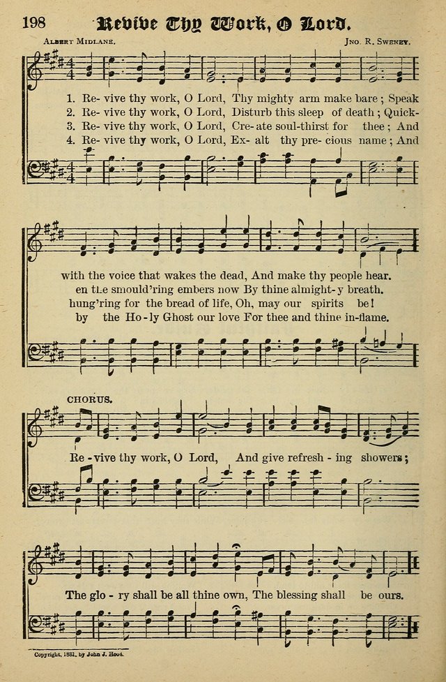 Living Hymns: for use in the Sabbath School, Christian Endeavor Meetings, the church & home page 198