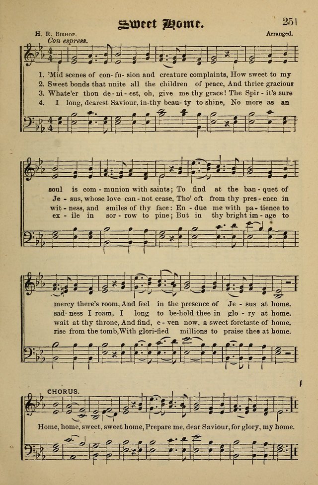 Living Hymns: for use in the Sabbath School, Christian Endeavor Meetings, the church & home page 251