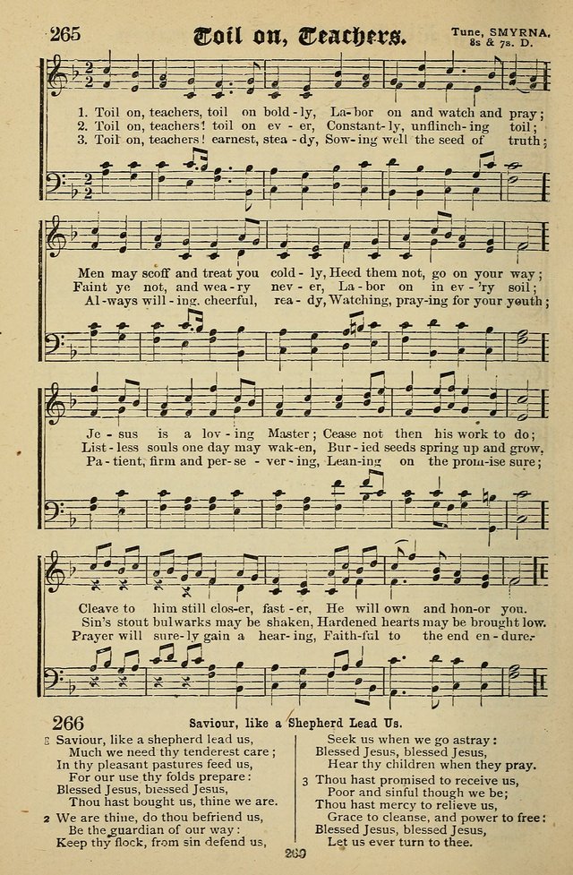 Living Hymns: for use in the Sabbath School, Christian Endeavor Meetings, the church & home page 260