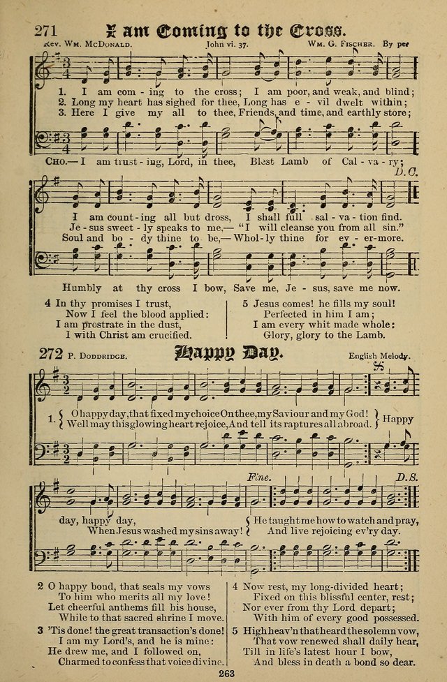 Living Hymns: for use in the Sabbath School, Christian Endeavor Meetings, the church & home page 263