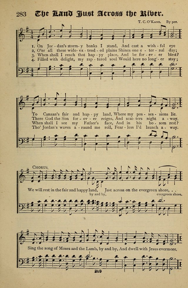 Living Hymns: for use in the Sabbath School, Christian Endeavor Meetings, the church & home page 269