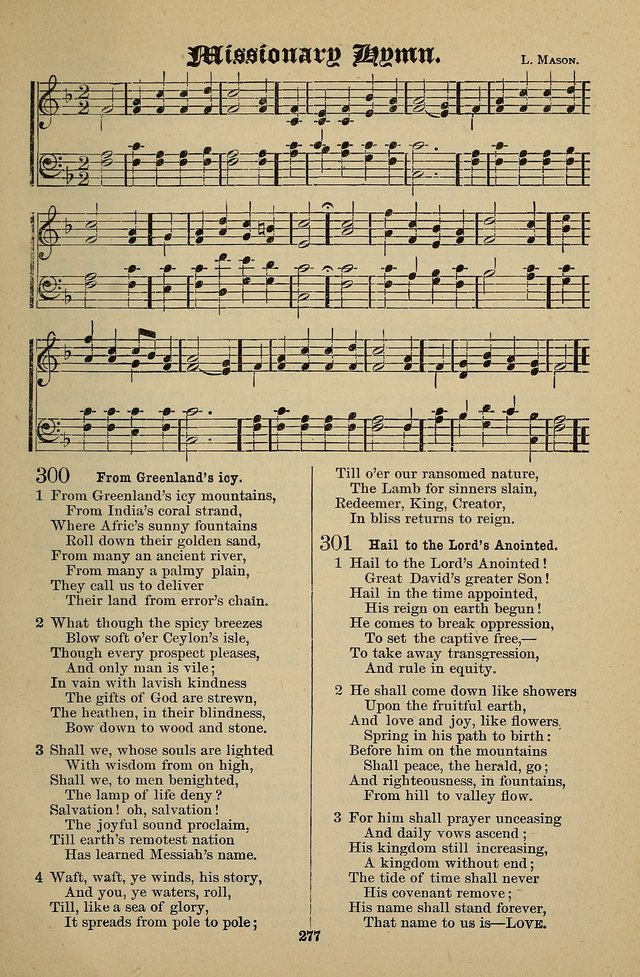 Living Hymns: for use in the Sabbath School, Christian Endeavor Meetings, the church & home page 277