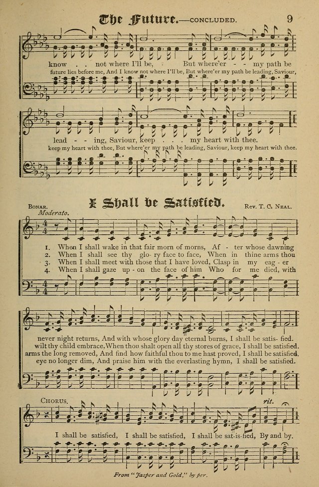 Living Hymns: for use in the Sabbath School, Christian Endeavor Meetings, the church & home page 9