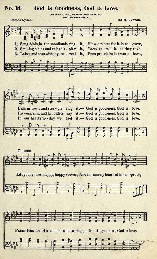 Living Hymns: the small hymnal: a book of worship and praise for the developing life page 19