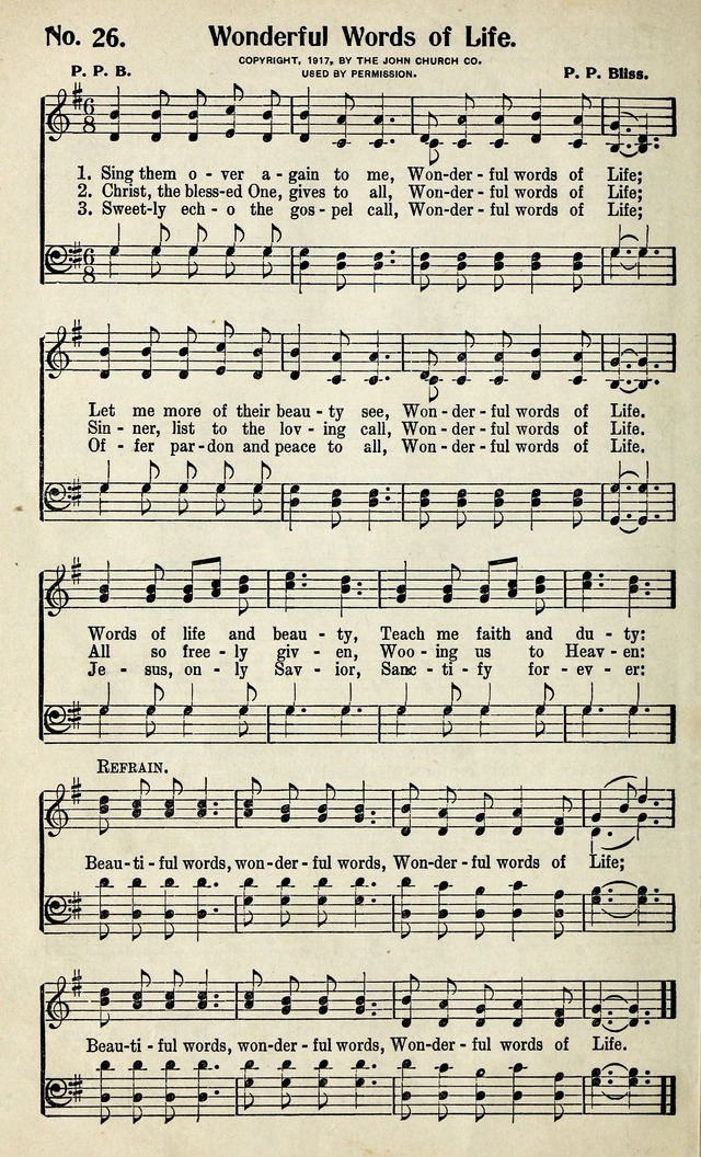 Living Hymns: the small hymnal: a book of worship and praise for the developing life page 26