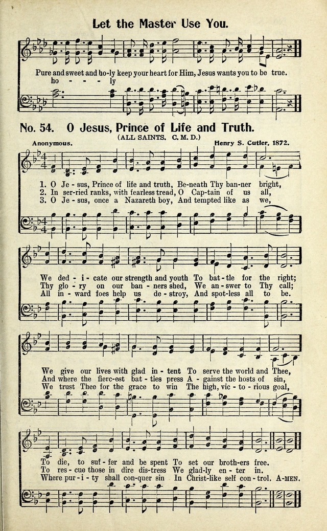 Living Hymns: the small hymnal: a book of worship and praise for the developing life page 49