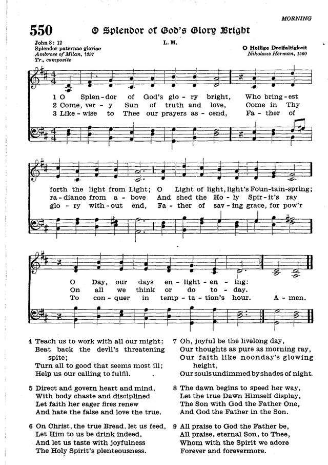 The Lutheran Hymnal page 722