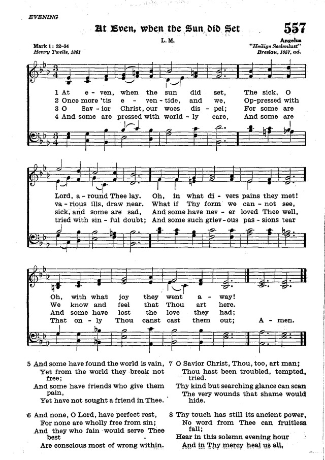 The Lutheran Hymnal page 729