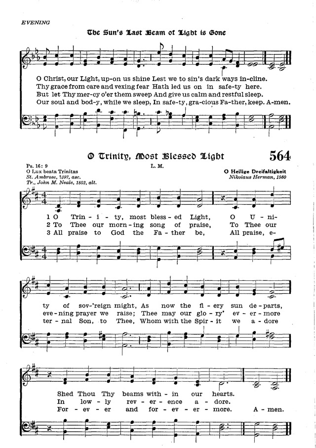 The Lutheran Hymnal page 735