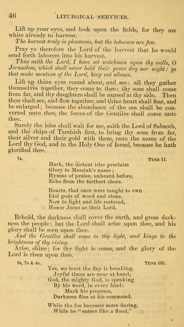 The Liturgy and Hymns of the American Province of the Unitas Fratrum page 46