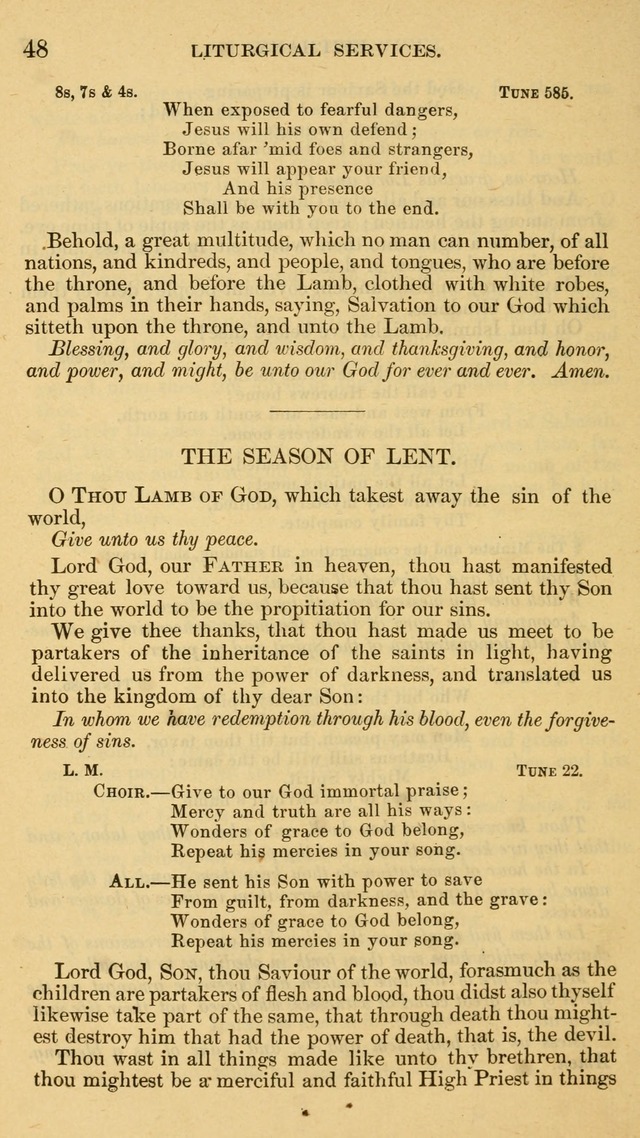 The Liturgy and Hymns of the American Province of the Unitas Fratrum page 48