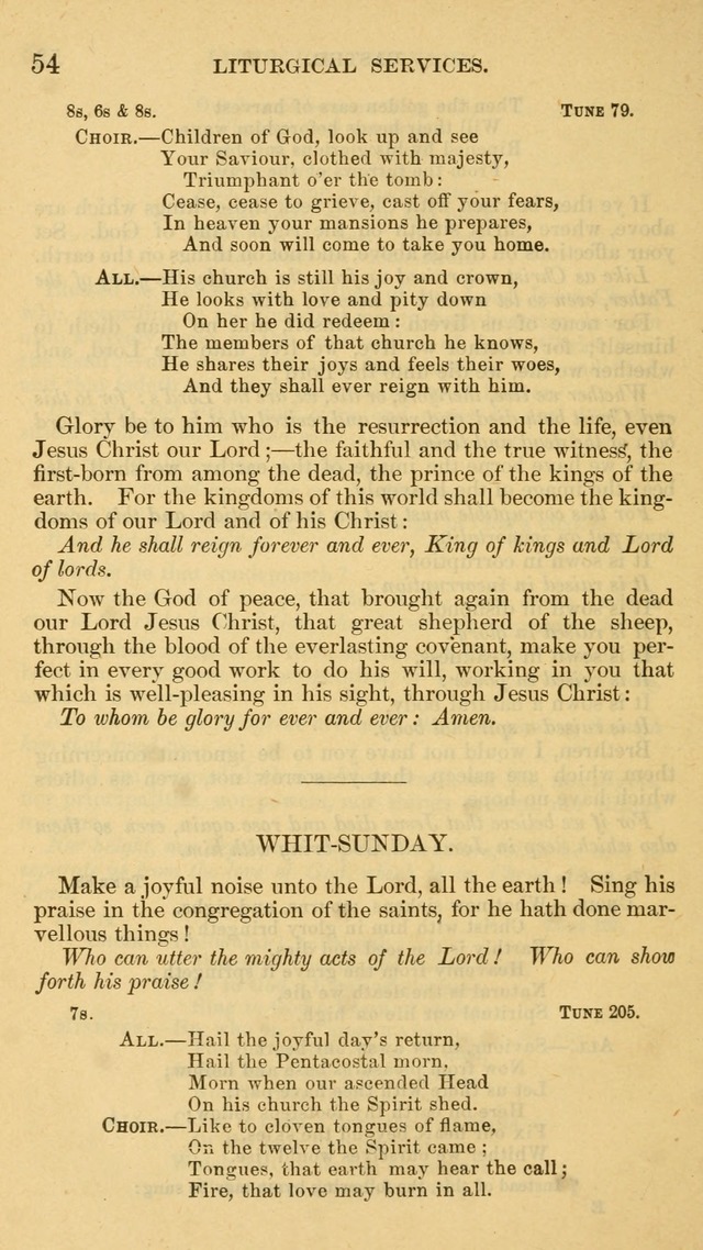 The Liturgy and Hymns of the American Province of the Unitas Fratrum page 54