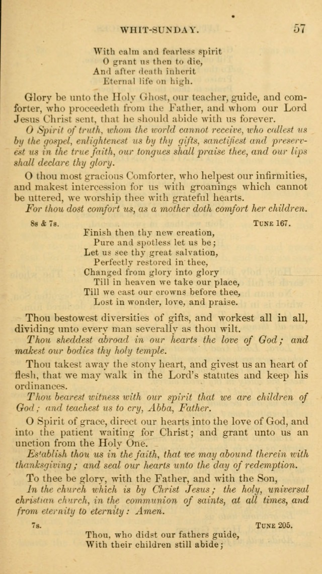 The Liturgy and Hymns of the American Province of the Unitas Fratrum page 57