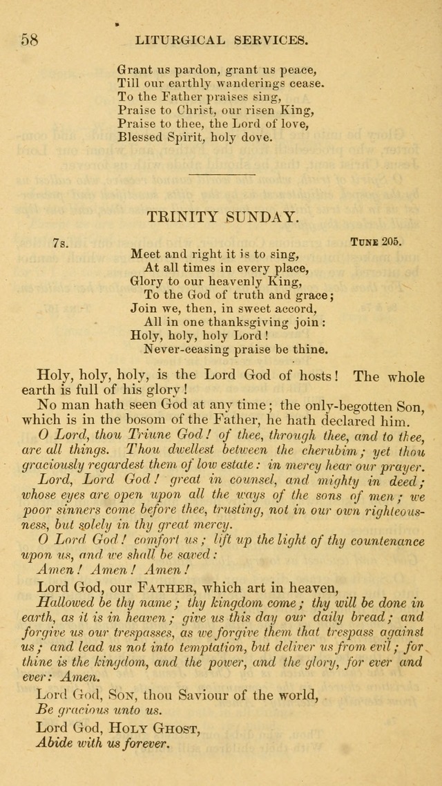 The Liturgy and Hymns of the American Province of the Unitas Fratrum page 58