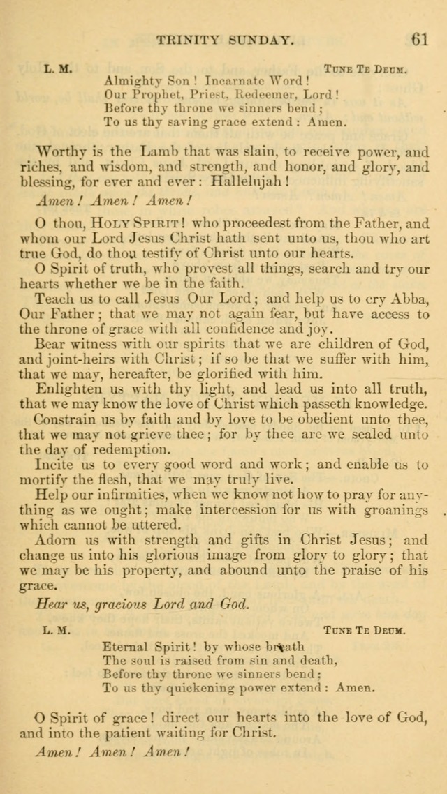 The Liturgy and Hymns of the American Province of the Unitas Fratrum page 61
