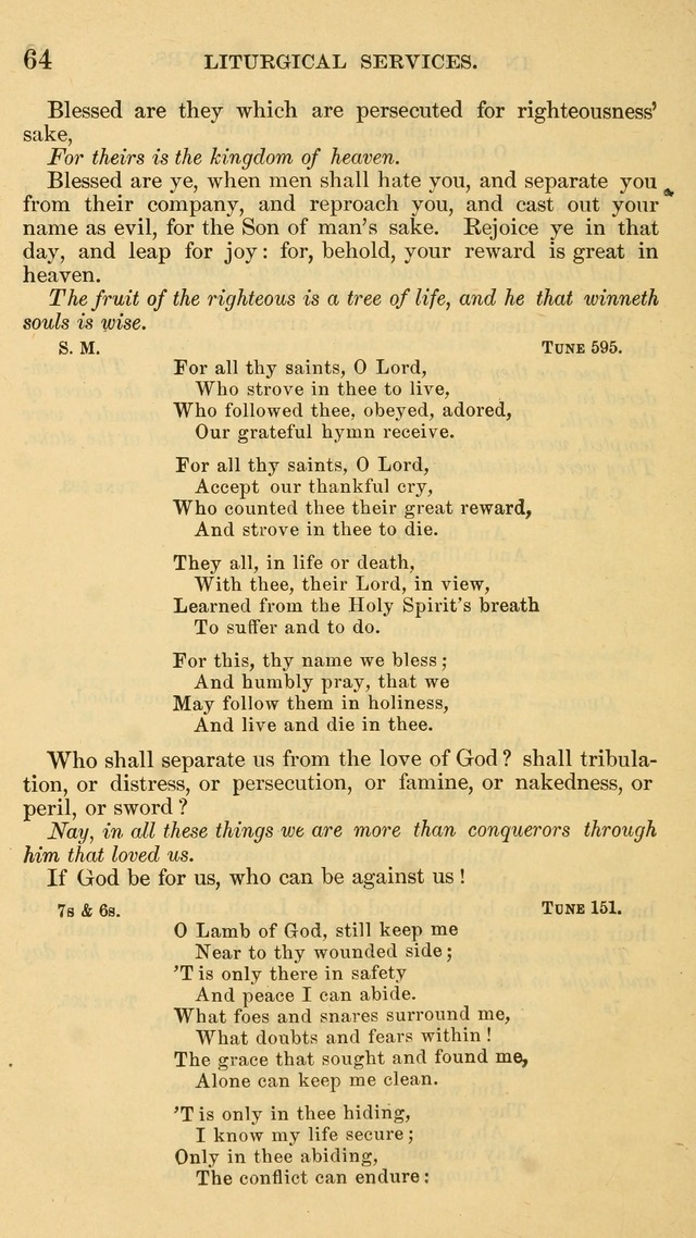 The Liturgy and Hymns of the American Province of the Unitas Fratrum page 64