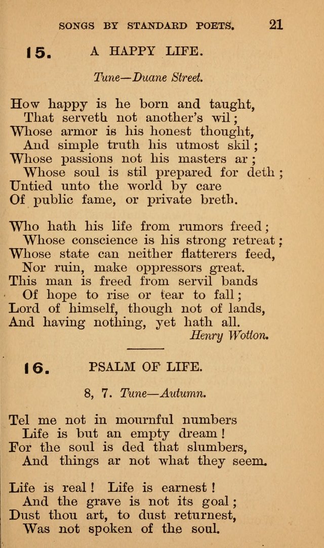 The Liberal Hymn Book: a collection of liberal songs adapted to popular tunes. For use in liberal leagues and other meetings, and in liberal homes page 21