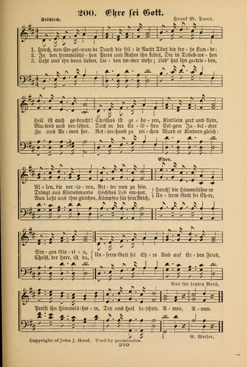 Lobe den Herrn!: eine Liedersammlung für die Sonntagschul- und Jugendwelt page 217
