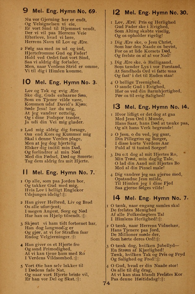 Lutheran Hymnal for the Sunday School page 74