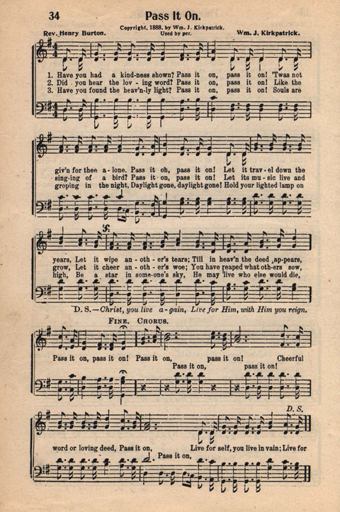 Light and Life Songs No. 3 page 34