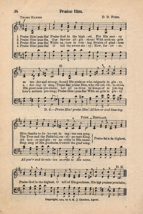 Light and Life Songs No. 4 page 36